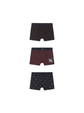 Set 3 Mutande Mayoral Bordeaux per Bambino