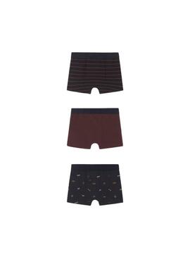 Set 3 Mutande Mayoral Bordeaux per Bambino