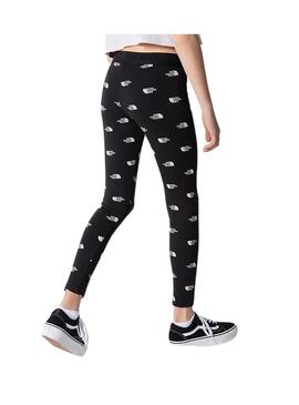 Leggings The North Face Logo Nero per Bambina