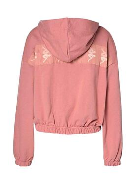 Felpa Kappa Vajolet Rosa per Donna
