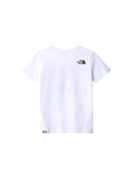 T-Shirt The North Face Box Bianco per Bambino