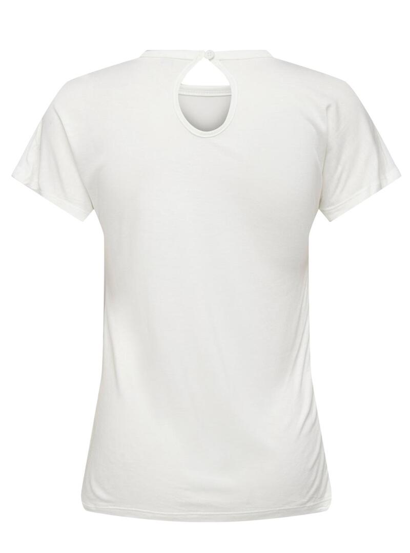 T-Shirt Only Emma Bianco per Donna