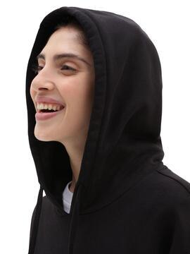 Felpa Vans Cloud Quadri Nero per Donna