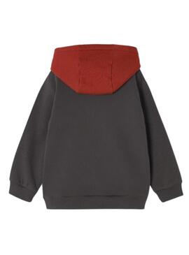 Felpa Mayoral Logo ricamato Grigio per Bambino