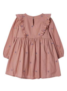 Vestito Mayoral Ricamo fiore rosa per Bambina