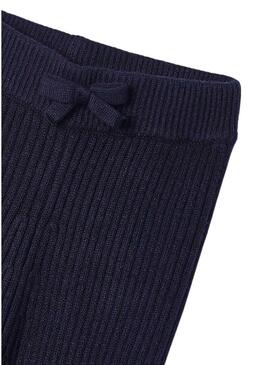 Leggings Mayoral Tricot Blu Navy per Bambina