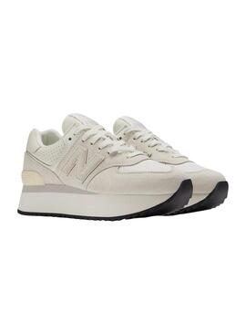 Sneakers New Balance 574 Beige per Donna