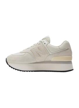 Sneakers New Balance 574 Beige per Donna