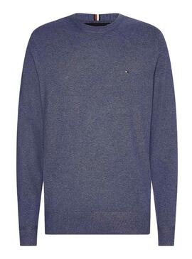 Pullover Tommy Hilfiger Basic Blu per uomo