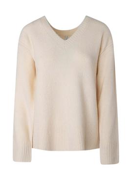 Pullover Pepe Jeans Pico Becca per Donna Beige