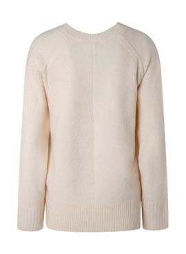 Pullover Pepe Jeans Pico Becca per Donna Beige