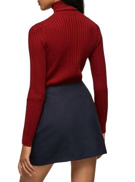 Pullover Pepe Jeans Dolcevita Bella Donna Rosso