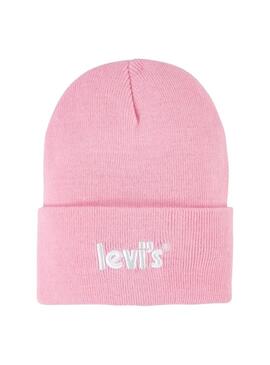 Cappello Levis Lan Poster Logo Rosa per Bambino e Bambina