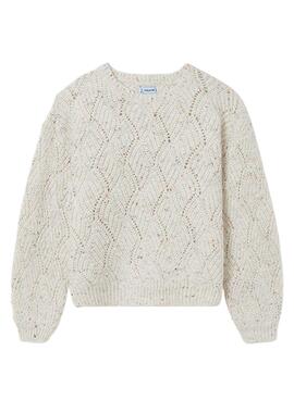Pullover Mayoral Knitteds de Colore per Bambina Beige