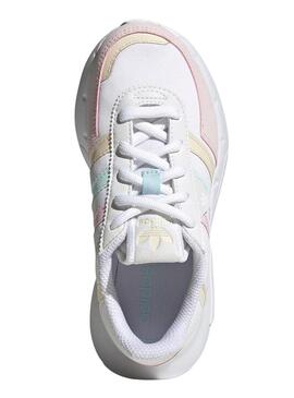 Sneakers Adidas Retropy F2 per Bambina Bianco