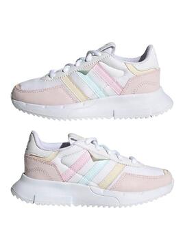 Sneakers Adidas Retropy F2 per Bambina Bianco