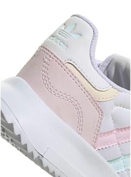 Sneakers Adidas Retropy F2 per Bambina Bianco