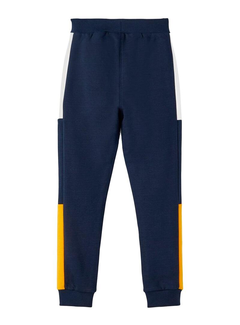 Pantaloni Name It Mokansun Contraste Bambino Blu Navy