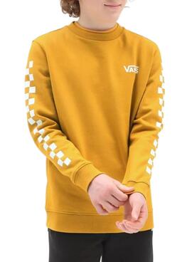 Felpa Vans Exposition Check per Bambino Giallo