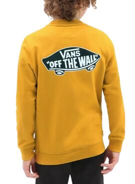 Felpa Vans Exposition Check per Bambino Giallo