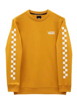 Felpa Vans Exposition Check per Bambino Giallo