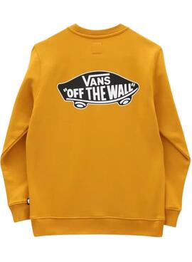 Felpa Vans Exposition Check per Bambino Giallo