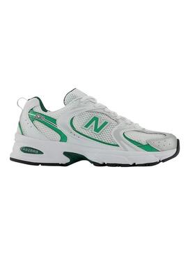 Sneakers New Balance 530 Bianco e Verde Uomo