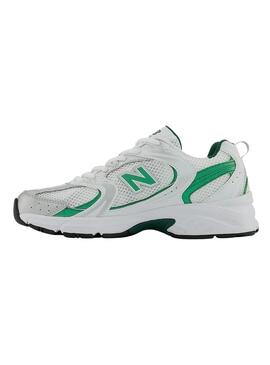 Sneakers New Balance 530 Bianco e Verde Uomo