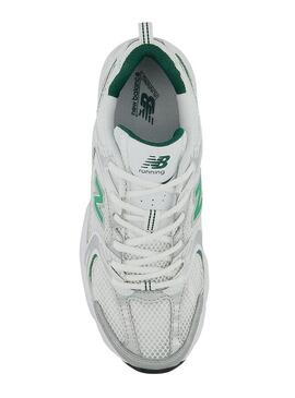 Sneakers New Balance 530 Bianco e Verde Uomo