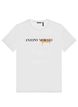 T-Shirt Antony Morato Logo per Uomo Bianco