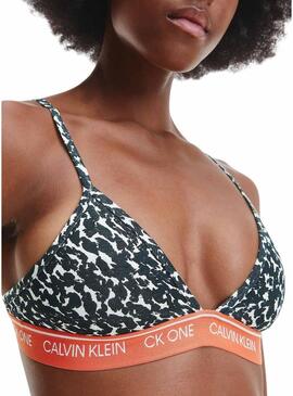 Reggiseno Calvin Klein Triangle Distorte Animal