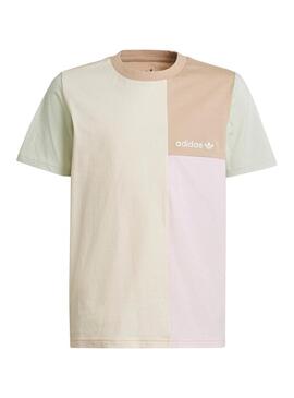 T-Shirt Adidas Colorblock Pastel Bambino e Bambina