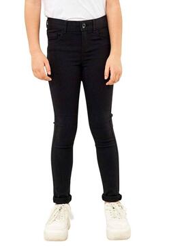 Pantaloni Name It Polly Skinny Fit per Bambina Nero