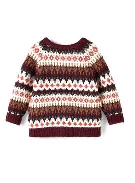 Pullover Name It Opally Glitters per Bambina Marrone