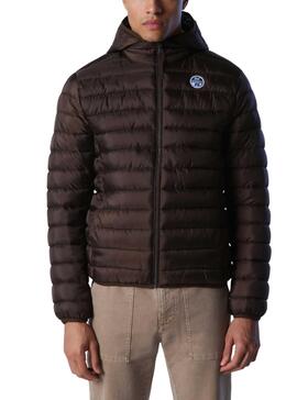 Giacca North Sails Cappuccio Skye Uomo Marrone