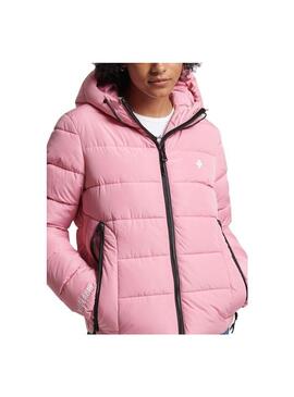 Giacca Superdry Spirit Puffer per Donna Rosa