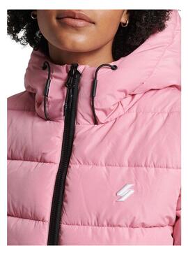 Giacca Superdry Spirit Puffer per Donna Rosa