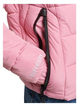 Giacca Superdry Spirit Puffer per Donna Rosa