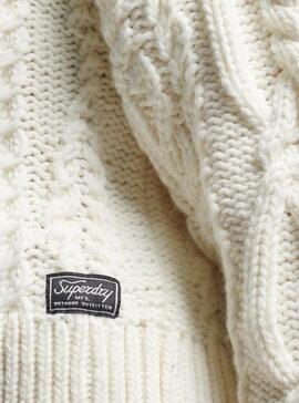 Pullover Superdry Vintage Dolcevita Donna Bianco