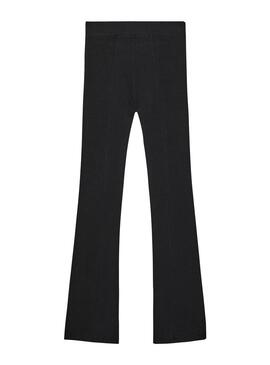 Pantaloni Tommy Jeans Flare Nero per Donna