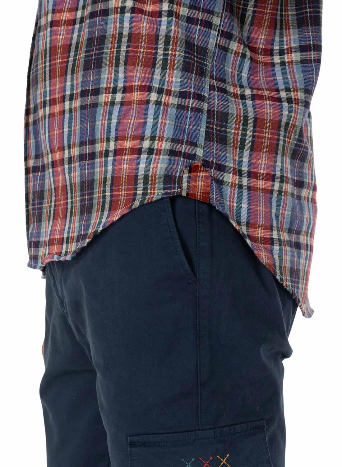 Camicia El Pulpo Maxi Quadri per Uomo Rosso