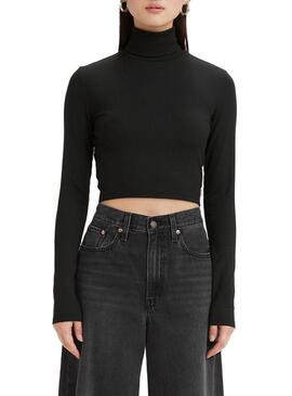 Pullover Levis Oriel Dolcevita per Donna Nero