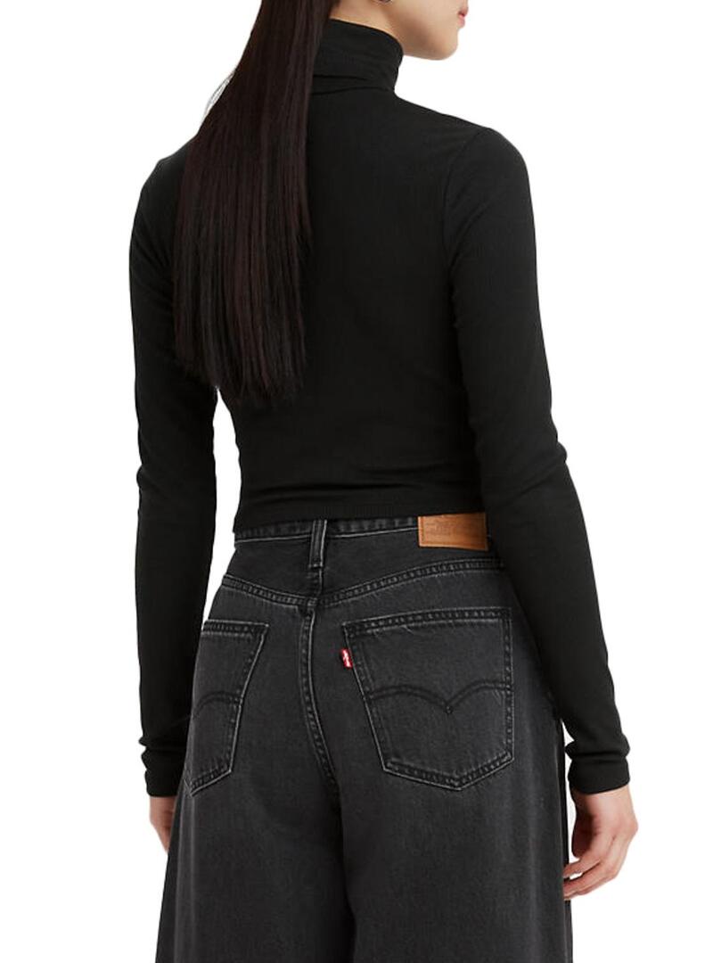 Pullover Levis Oriel Dolcevita per Donna Nero