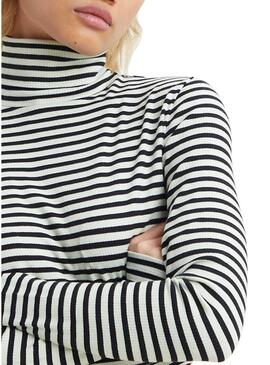 Pullover Levis Oriel Printed de Strisce Donna Nero