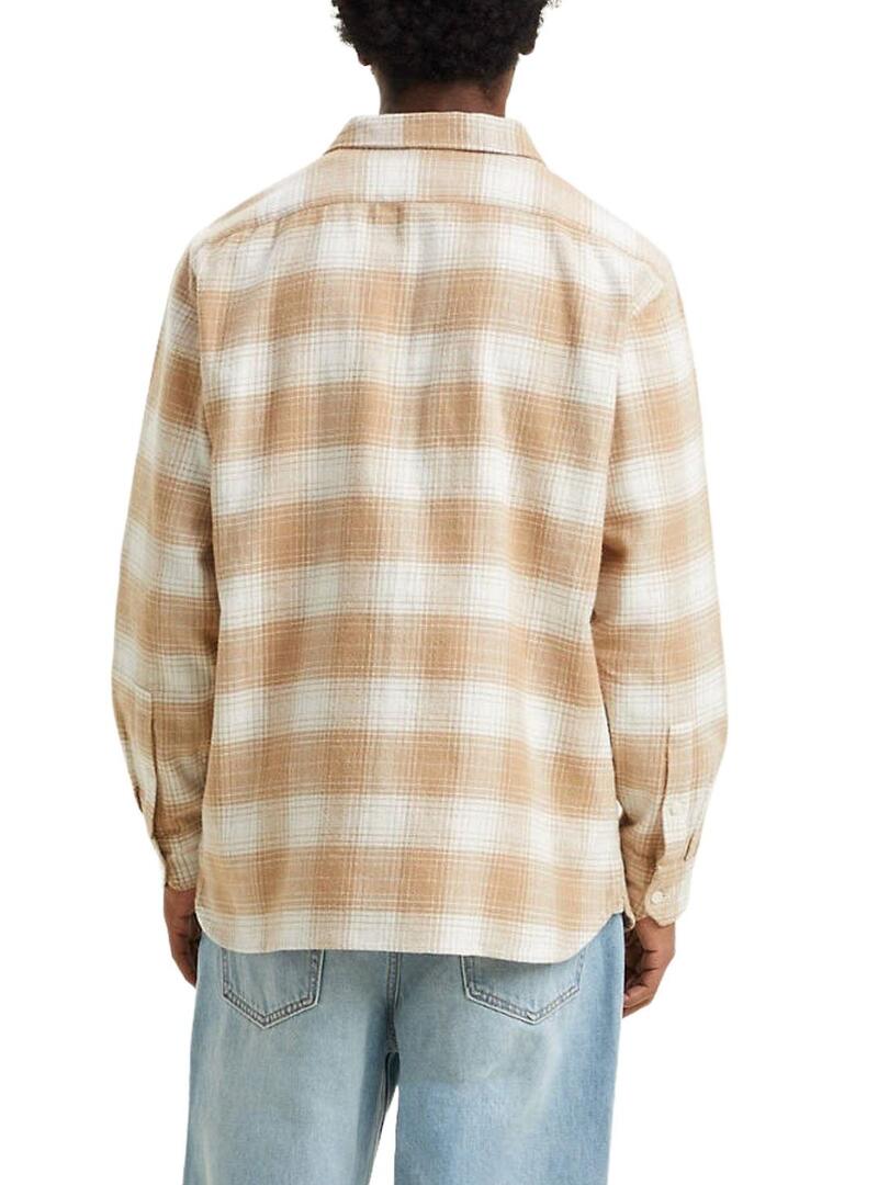 Camicia Levis Jackson Quadri per Uomo Beige