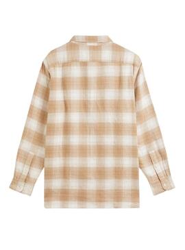 Camicia Levis Jackson Quadri per Uomo Beige