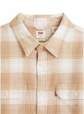 Camicia Levis Jackson Quadri per Uomo Beige