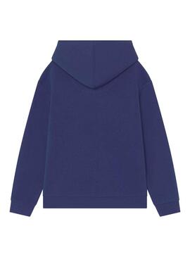 Felpa Levis Logotipo Cappuccio per Bambina Blu Navy