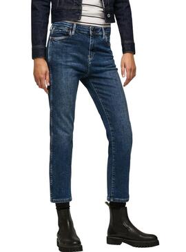 Jeans Pepe Jeans Dion 7/8 Donna Blu Navy