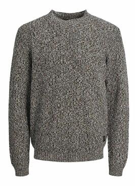 Pullover Jack & Jones Textured per Uomo Grigio